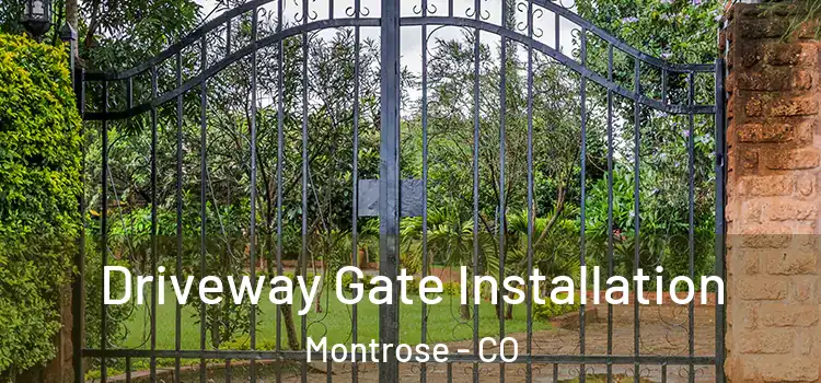  Driveway Gate Installation Montrose - CO