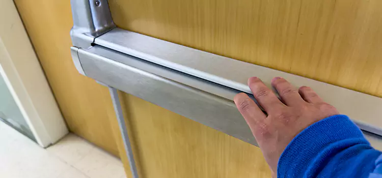 Installing a Push Bar on a Door Montrose
